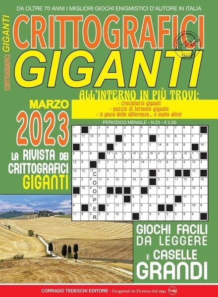 Crittografici Giganti – febbraio 2023 Cover