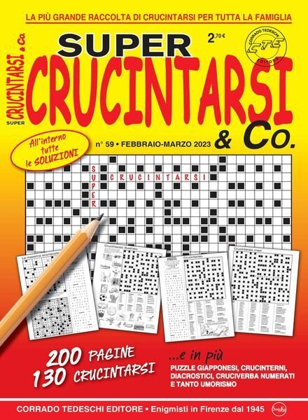 Crucintarsi Giganti – 15 febbraio 2023 Cover