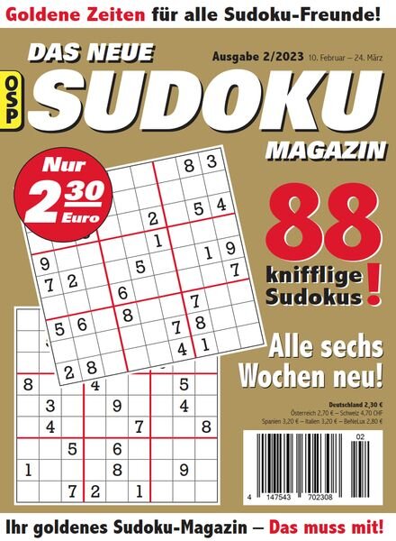 Das Neue Sudoku – Nr 2 2023 Cover