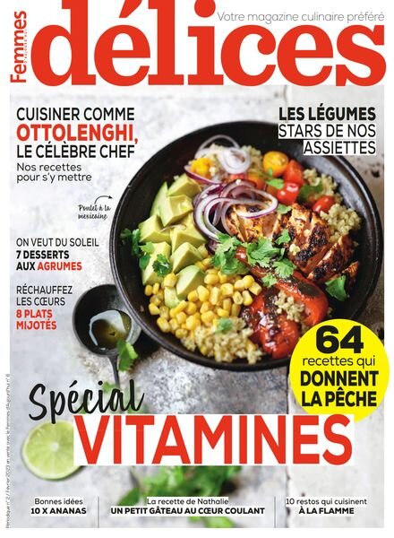 Delices de Femmes d’Aujourd’hui – Fevrier 2023 Cover