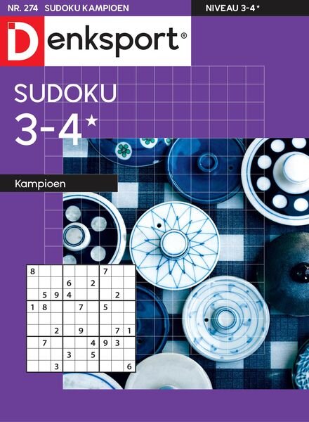 Denksport Sudoku 3-4 kampioen – 16 februari 2023 Cover