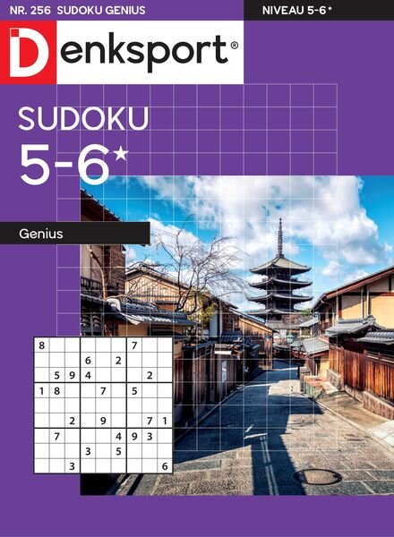Denksport Sudoku 5-6 genius – 23 februari 2023 Cover