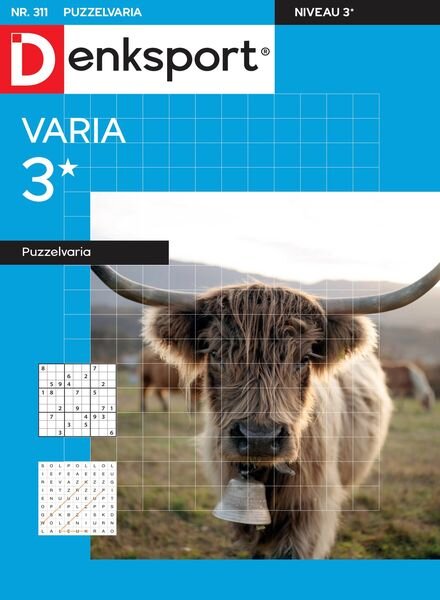 Denksport Varia 3 Puzzelvaria – 16 februari 2023 Cover