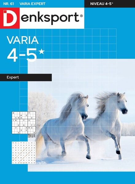 Denksport Varia expert 4-5 – 02 februari 2023 Cover