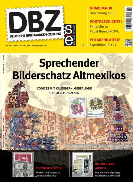 Deutsche Briefmarken-Zeitung – 06 Februar 2023 Cover