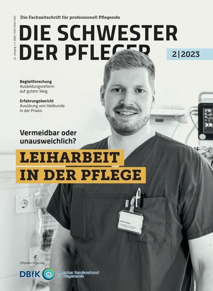 Die Schwester Der Pfleger – Nr 2 2023 Cover