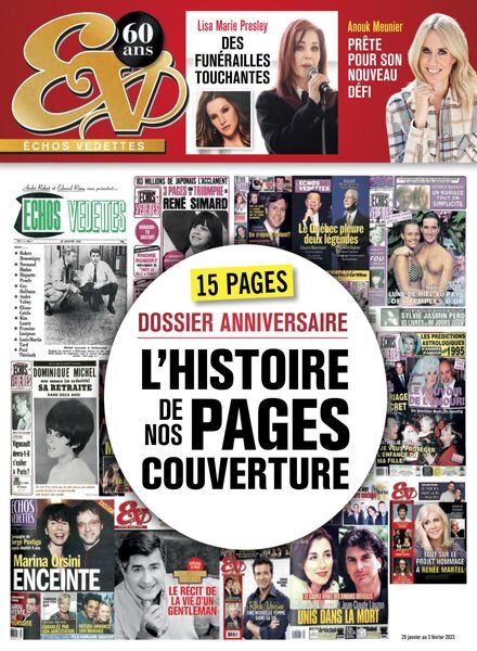 echos Vedettes – 28 janvier 2023 Cover