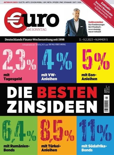 Euro am Sonntag – 03 Februar 2023 Cover