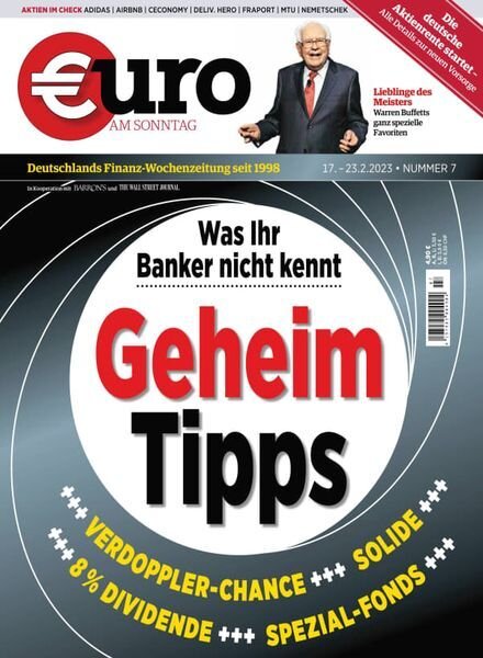 Euro am Sonntag – 17 Februar 2023 Cover