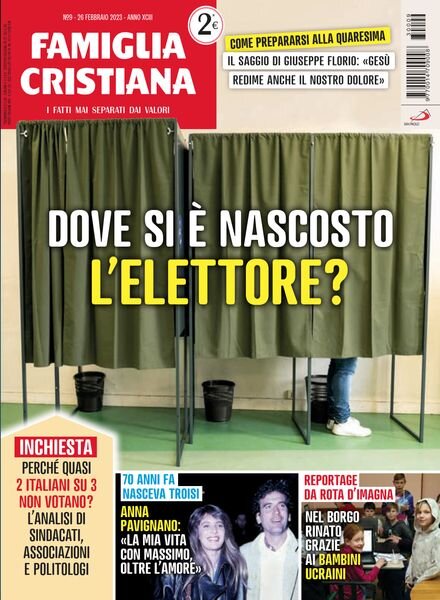Famiglia Cristiana – 26 Febbraio 2023 Cover