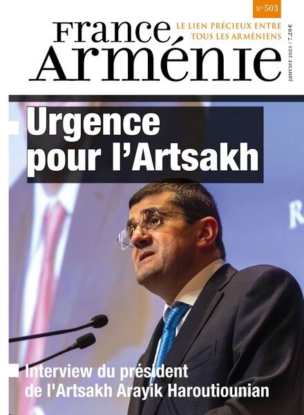 France Armenie – Janvier 2023 Cover