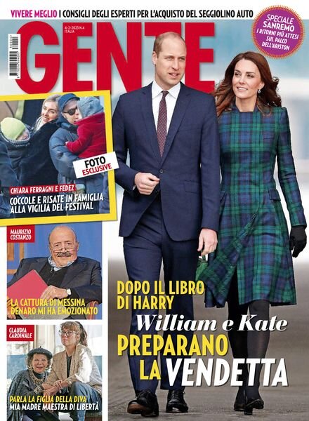 Gente Italia – 27 gennaio 2023 Cover