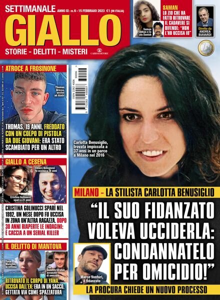 Giallo – 15 Febbraio 2023 Cover