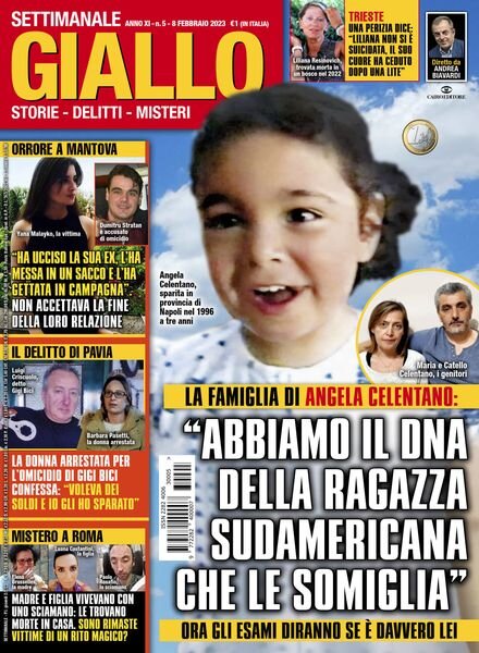 Giallo – 8 Febbraio 2023 Cover