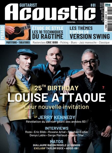 Guitarist Acoustic – Fevrier-Avril 2023 Cover