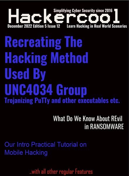 Hackercool – December 2022 Cover