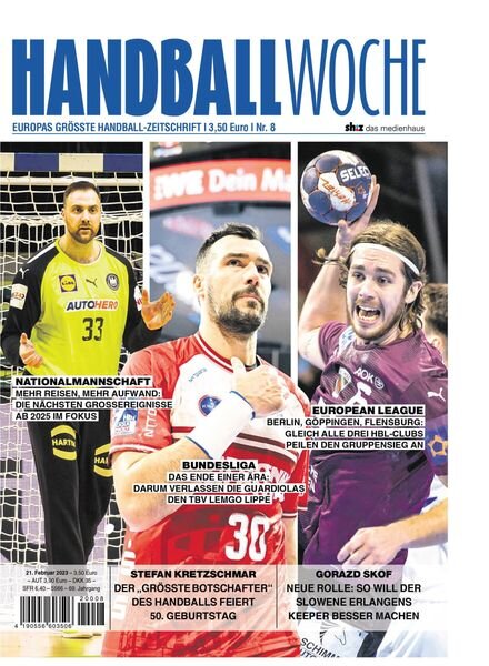 Handballwoche – 21 Februar 2023 Cover