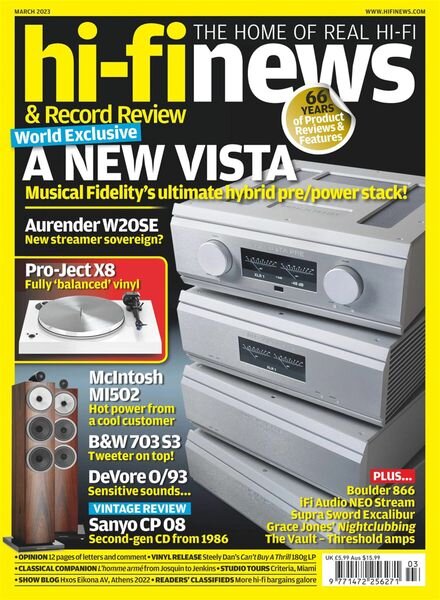 Hi-Fi News – March 2023 Cover