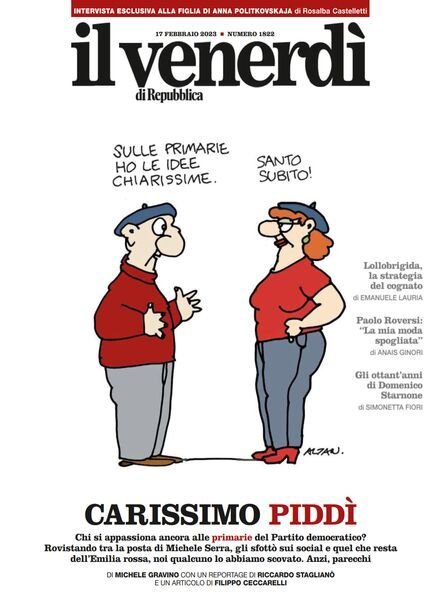 Il Venerdi di Repubblica – 17 Febbraio 2023 Cover