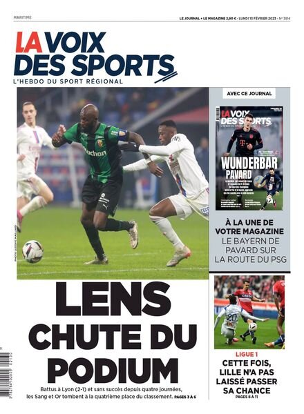 La Voix des Sports – 13 fevrier 2023 Cover