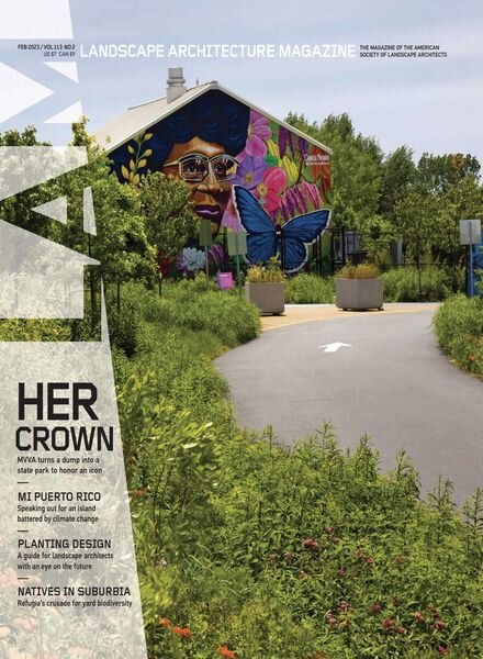 Landscape Architecture Magazine USA – February 2023 Cover
