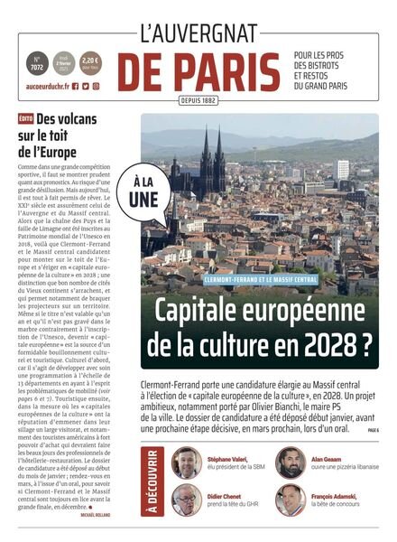 L’Auvergnat de Paris – 02 fevrier 2023 Cover