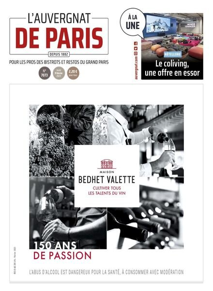 L’Auvergnat de Paris – 09 fevrier 2023 Cover