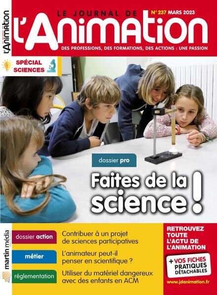 Le Journal de l’Animation – Mars 2023 Cover