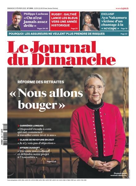 Le Journal du Dimanche – 05 fevrier 2023 Cover