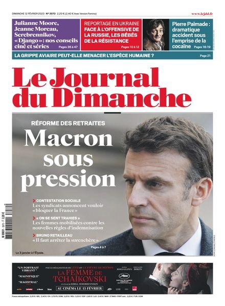 Le Journal du Dimanche – 12 fevrier 2023 Cover