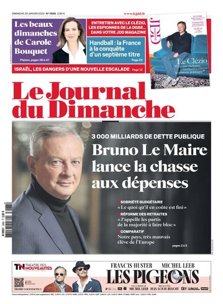 Le Journal du Dimanche – 29 janvier 2023 Cover