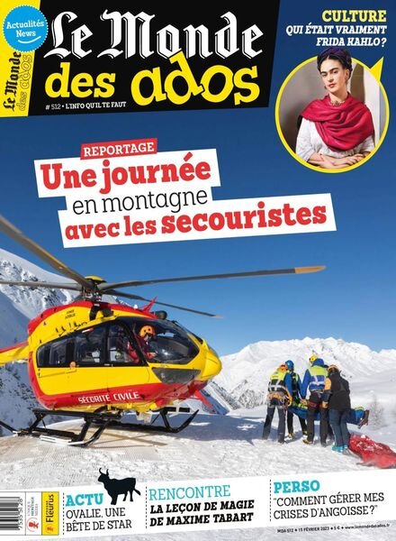 Le Monde des Ados – 15 fevrier 2023 Cover