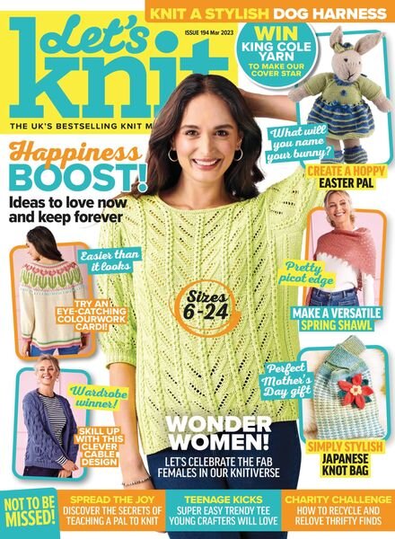 Let’s Knit – March 2023 Cover
