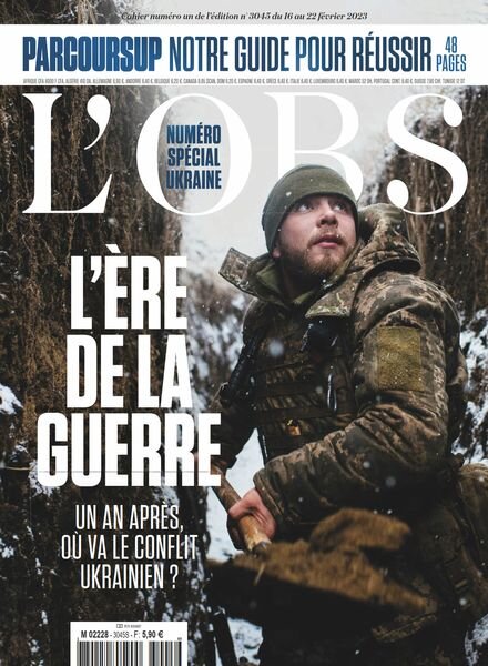 L’Obs – 16 Fevrier 2023 Cover