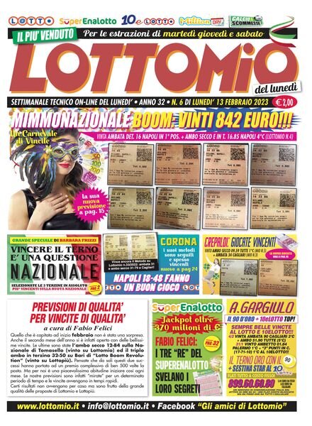 Lottomio – 13 Febbraio 2023 Cover