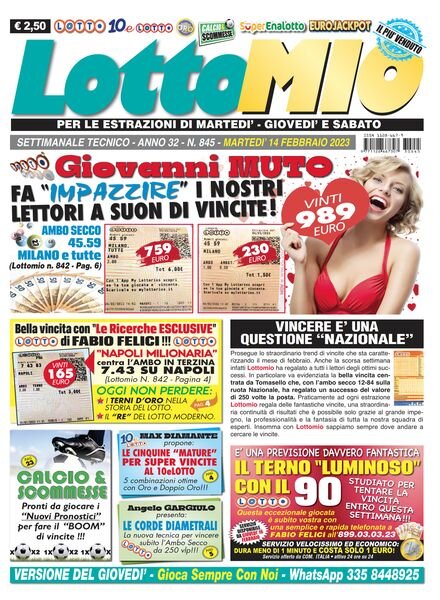 Lottomio – 14 Febbraio 2023 Cover
