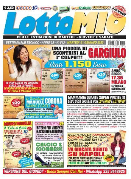 Lottomio – 31 Gennaio 2023 Cover