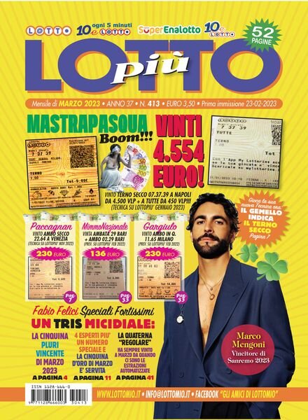 Lottopiu – Marzo 2023 Cover