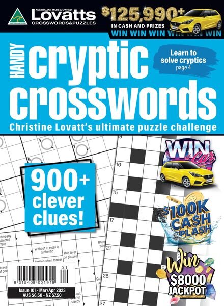 Lovatts Handy Cryptic – March 2023 Cover