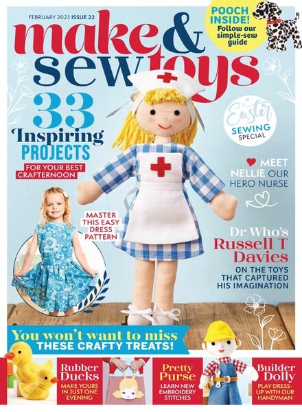 Make & Sew Toys – February 2023 Cover