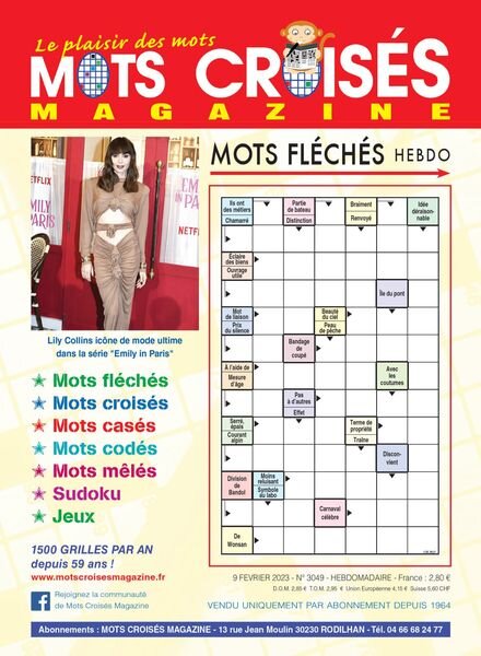 Mots Croises Magazine – 09 fevrier 2023 Cover