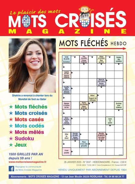 Mots Croises Magazine – 26 janvier 2023 Cover