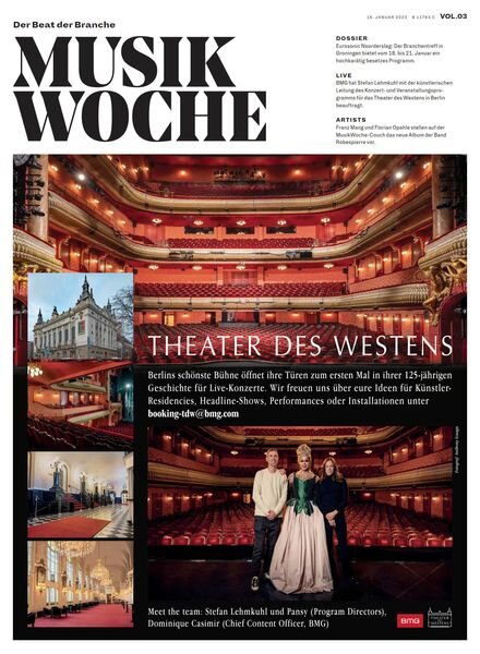 MusikWoche – 16 Januar 2023 Cover