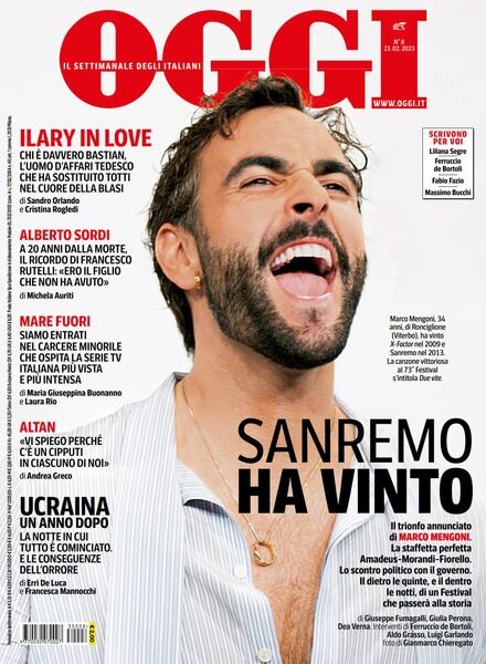 Oggi – 23 febbraio 2023 Cover