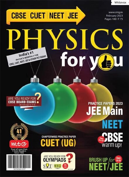 Physics For You – February 2023 Cover