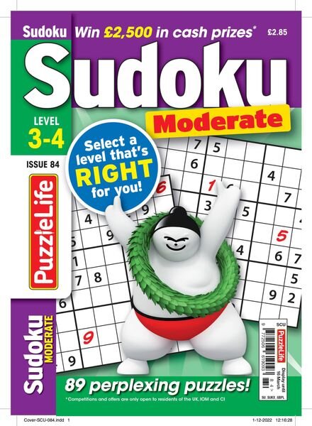 PuzzleLife Sudoku Moderate – February 2023 Cover