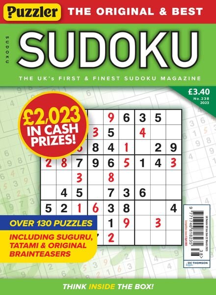 Puzzler Sudoku – February 2023 Cover