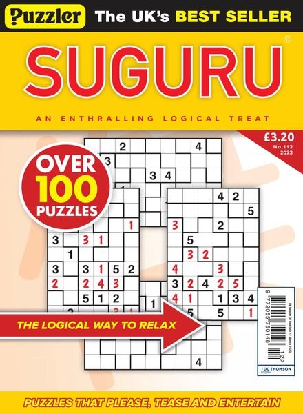 Puzzler Suguru – February 2023 Cover