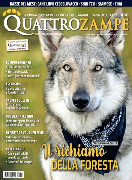 QuattroZampe – febbraio 2023 Cover