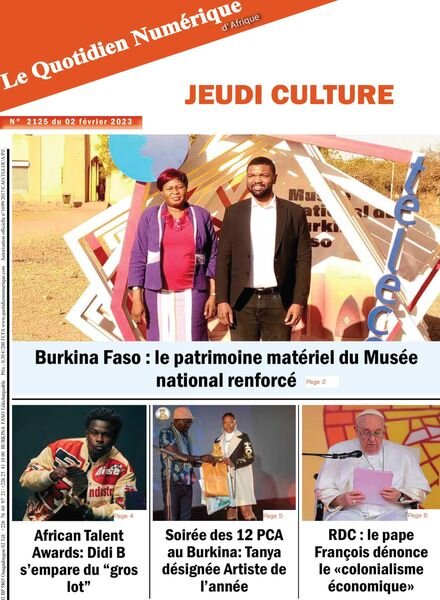 Quotidien Numerique d’Afrique – 02 fevrier 2023 Cover